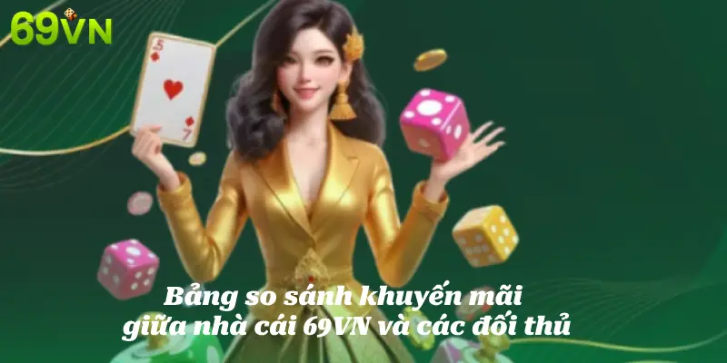 Bảng so sánh khuyến mãi giữa nhà cái 69VN và các đối thủ
